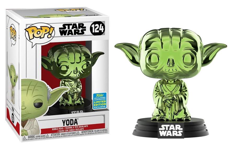 Yoda (Green Chrome) 124 - 2019 Summer Convention Exclusive [Damaged: 7/10]