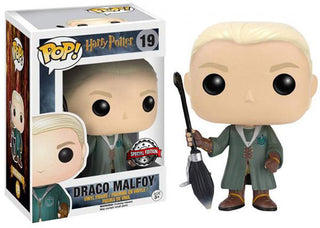Funko Pop! Draco Malfoy Quidditch, Harry Potter 19 - Special Edition Exclusive Vinyl Figure in PopShield Protector