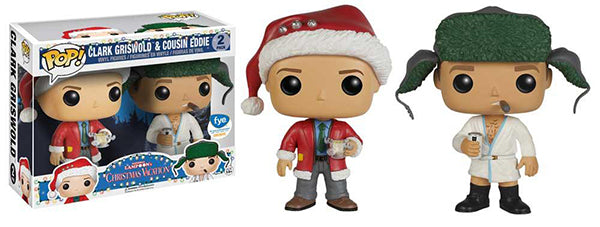 Clark Griswold & Cousin Eddie (Christmas Vacation, Blue & White Sticker) 2-pk - FYE Exclusive [Condition: 6.5/10]