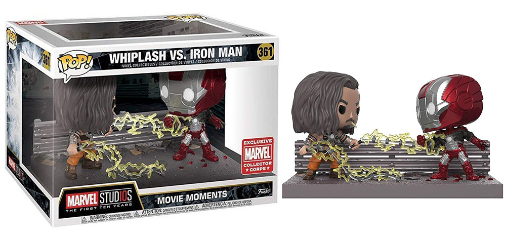 Whiplash vs. Iron Man (Movie Moments) 361 - Marvel Collector Corps Exclusive  [Damaged: 7/10]