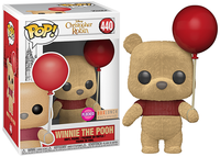 Winnie the Pooh (Flocked, Red Balloon, Christopher Robin) 440 - BoxLunch Exclusive [Condition: 7/10]