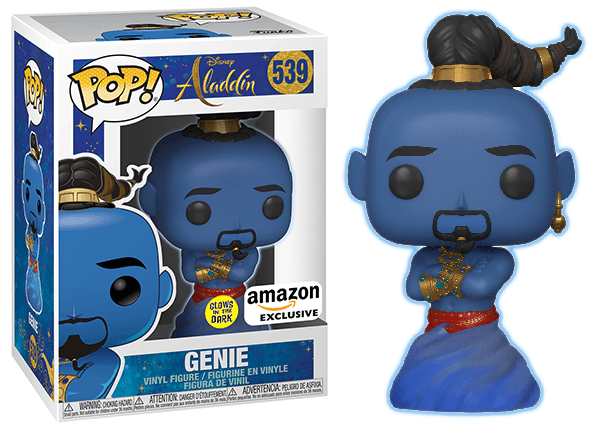 Genie (Glow in the Dark, Live Action, Aladdin) 539 - Amazon Exclusive  [Damaged: 7/10]