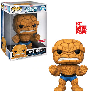 Funko Pop! The Thing 10-Inch, Fantastic Four 570 - Target Exclusive Vinyl Figure [Heavy Damage]