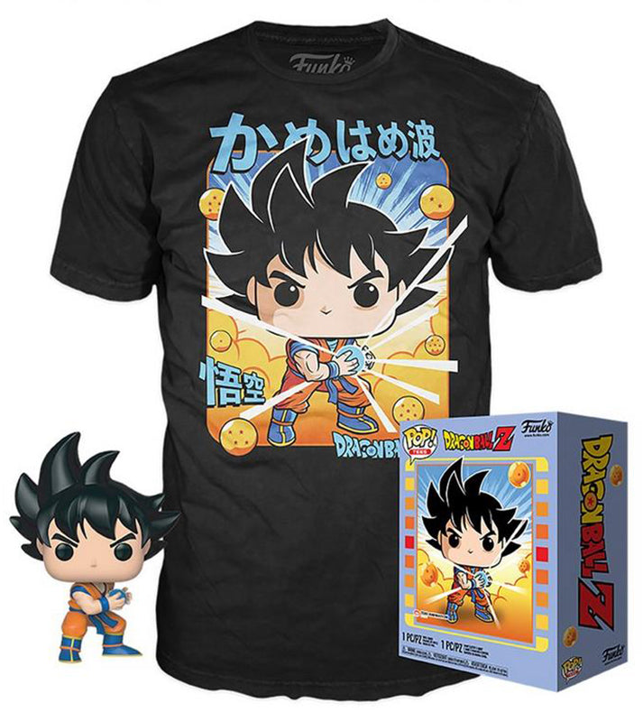 Goku (Windy, Kamehameha) and Goku T-shirt (L, Sealed) 642 - GameStop Exclusive  [Box Condition: 6.5/10]