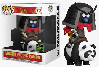 Funko Pop! Mushu Riding Panda Rides, Mulan 77 - 2020 Spring Convention Exclusive Vinyl Figure