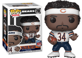 Funko Pop! Walter Payton Away Jersey, Chicago Bears, NFL 78 Vinyl Figure in PopShield Protector