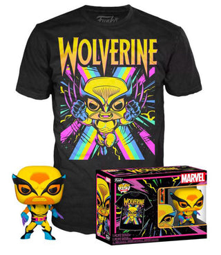 Wolverine (Black Light) and Black Light Wolverine Tee (XL, Sealed) 802 - Special Edition Exclusive