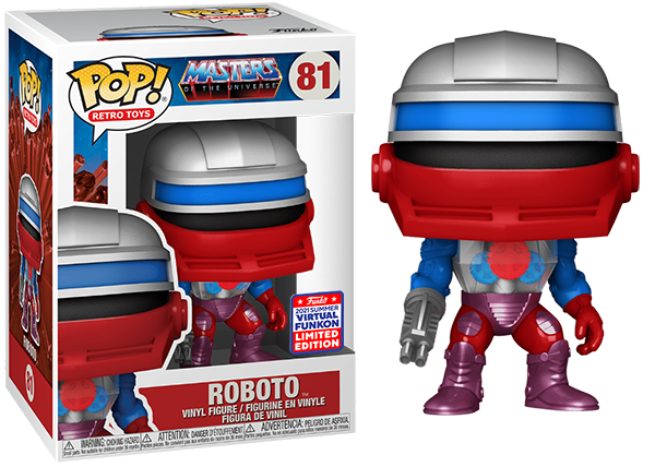 Roboto (Retro Toys, Masters of the Universe) 81 - 2021 Summer Virtual Funkon Exclusive  [Damaged: 7.5/10]