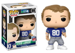 Funko Pop! Steve Largent Seattle Seahawks, NFL 86 Vinyl Figure in PopShield Protector
