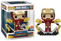 Iron Man w/ Gantry (Deluxe, Glow in the Dark)  905 - Previews Exclusive  [Damaged: 7/10]