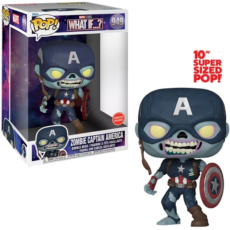 Zombie Captain America (10-Inch, What If...?) 949 - GameStop Exclusive  [Damaged: 7.5/10]
