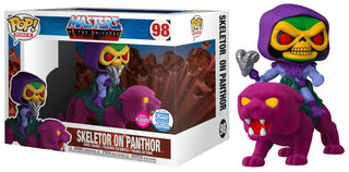 Funko Pop! Skeletor on Panthor Rides, Flocked, Masters of the Universe 98 - Funko Shop Exclusive Vinyl Figure