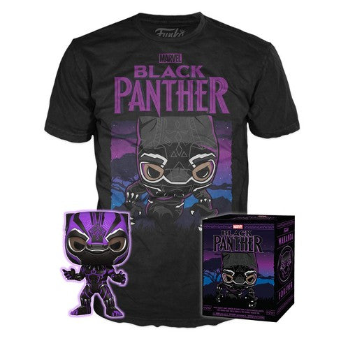 Black Panther (Purple Glow) w/T-Shirt (XL, Sealed) 273 - Target Exclusive  [Box Condition: 7.5/10]