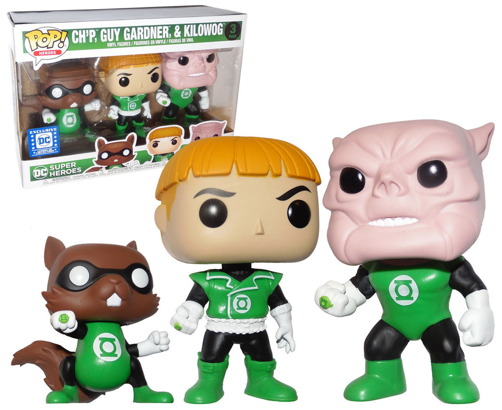 Ch'P, Guy Gardner & Kilowog (Green Lantern) 3-pk - Legion of Collectors Exclusive  [Damaged: 6.5/10]