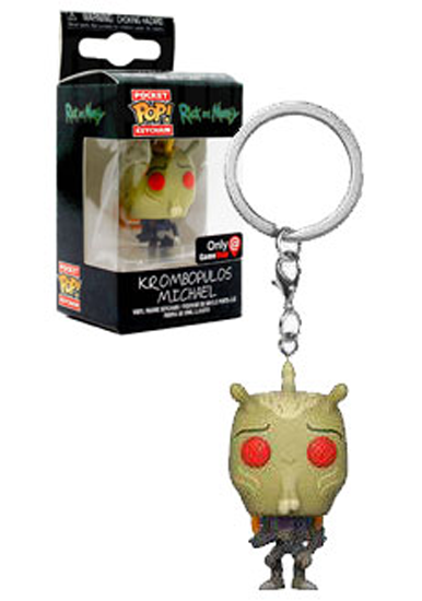 Pocket Pop Keychain Krombopulos Michael Rick Morty Gamestop