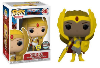 Funko Pop! She-Ra Glow in the Dark, Retro Toys, Masters of the Universe 38 - Specialty Series Exclusive Vinyl Figure in PopShield Protector
