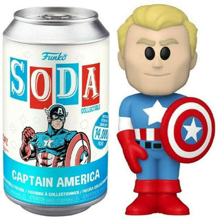 Funko Soda Captain America Unmasked, Steve, Opened  **Chase**