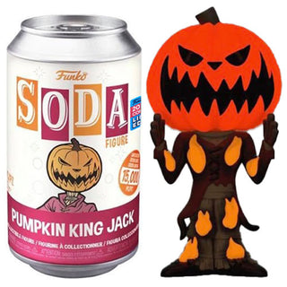Funko Soda Pumpkin King Jack Glow in the Dark, Opened - 2021 Fall Convention Exclusive  **Chase**