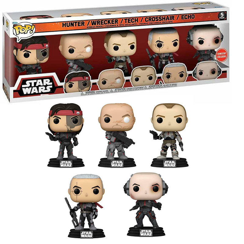 Funko Pop Star Wars Bad Batch GameStop Exclusive 5 fashion Pack