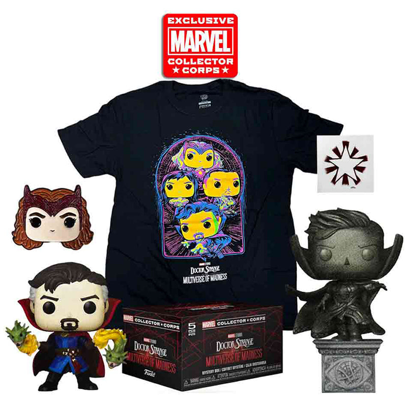 Marvel Collector Corps Box (Multiverse of Madness Box, Unsealed, Shirt Size XL)  [Box Condition: 6/10]