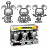 Mickey Mouse (Steamboat Willie, Apprentice, Conductor, Silver) 3-pk - Amazon Exclusive  [Damaged: 6/10]