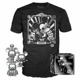 Mickey Mouse (Steamboat Willie, Apprentice, Conductor) w/T-Shirt (S, Unsealed) - Amazon Exclusive [Box Condition: 6/10]