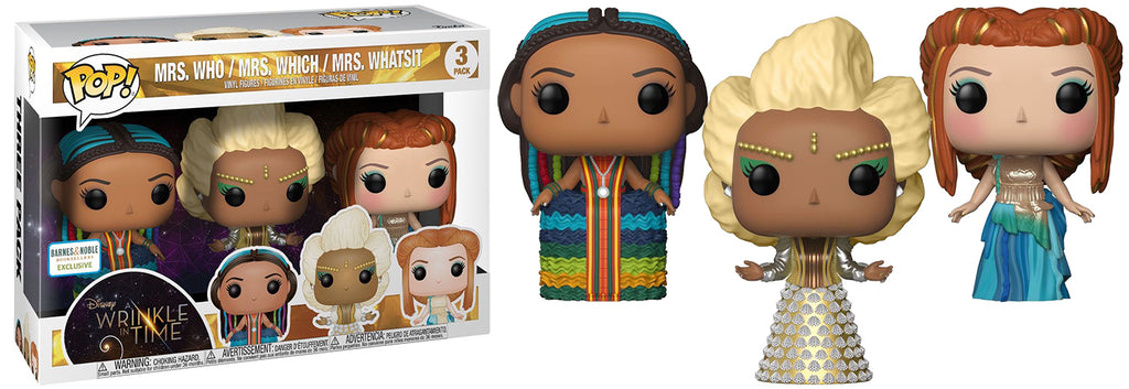 Mrs. Who, Mrs. Which & Mrs. Whatsit (A Wrinkle in Time) 3-pk - Barnes & Noble Exclusive  [Damaged: 6.5/10]