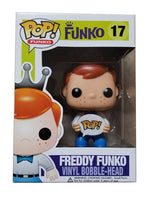 Freddy Funko (Pop! Sign, Blue Tie) 17 - Funko Shop Exclusive [Condition: 6.5/10]