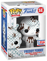 Freddy Funko (White & Brown w/ Dots, Art Series) SE - 2021 Funko Fundays Box of Fun /2000 Made  [Damaged: 7.5/10]