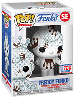 Freddy Funko (White & Brown w/ Dots, Art Series) SE - 2021 Funko Fundays Box of Fun/2000 Made  [Damaged: 7.5/10]