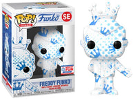 Freddy Funko (White & Blue w/ Dots, Art Series) SE - 2021 Funko Fundays Box of Fun /1000 Made  [Condition: 7.5/10]