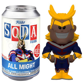 Funko Soda All Might Glow in the Dark, Opened **Chase**