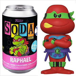 Funko Soda Raphael Red Blacklight, Opened - Funko Shop Exclusive  **Chase**