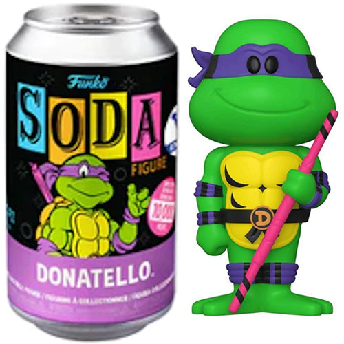 Funko Soda Donatello (Black Light, Opened) - Funko Shop Exclusive