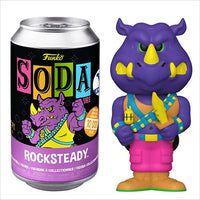 Funko Soda Rocksteady (Black Light, Opened) - Funko Shop Exclusive