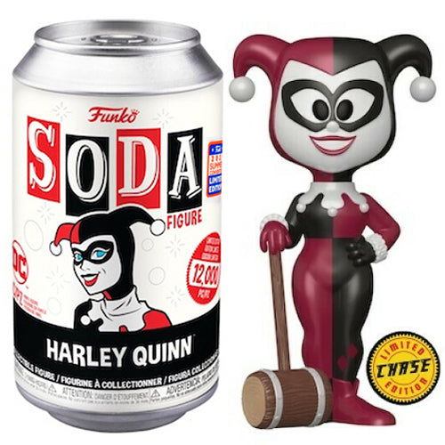 Funko Soda Harley Quinn (Metallic, Opened) - 2021 Summer Convention Exclusive  **Chase**