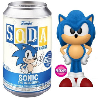 Funko Soda Sonic The Hedgehog Flocked, Opened  **Chase**