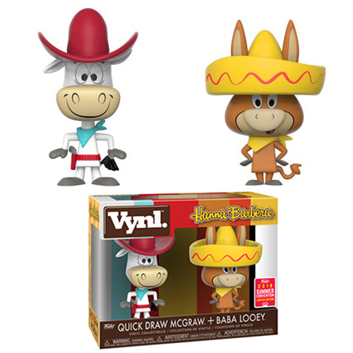 Funko Vynl. Quick Draw McGraw + Baba Looey (Hanna-Barbera) - 2018 Summer Convention Exclusive /3500 made [Box Condition: 7.5/10]